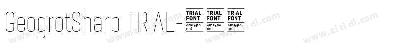 GeogrotSharp TRlAL字体转换